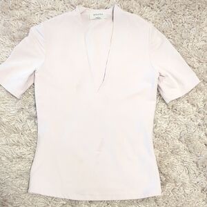 Babaton Light Pink Short Sleeve Top